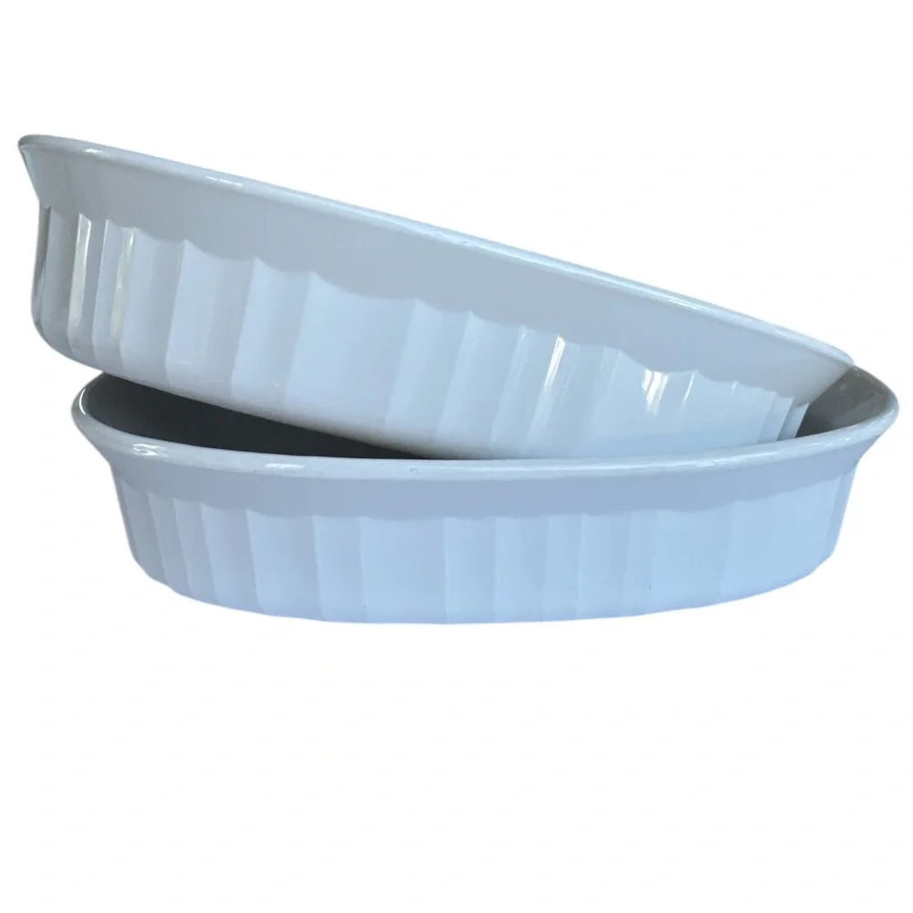 Corningware F-15-B FRENCH WHITE 475 ml Oval Individual Casserole Dish